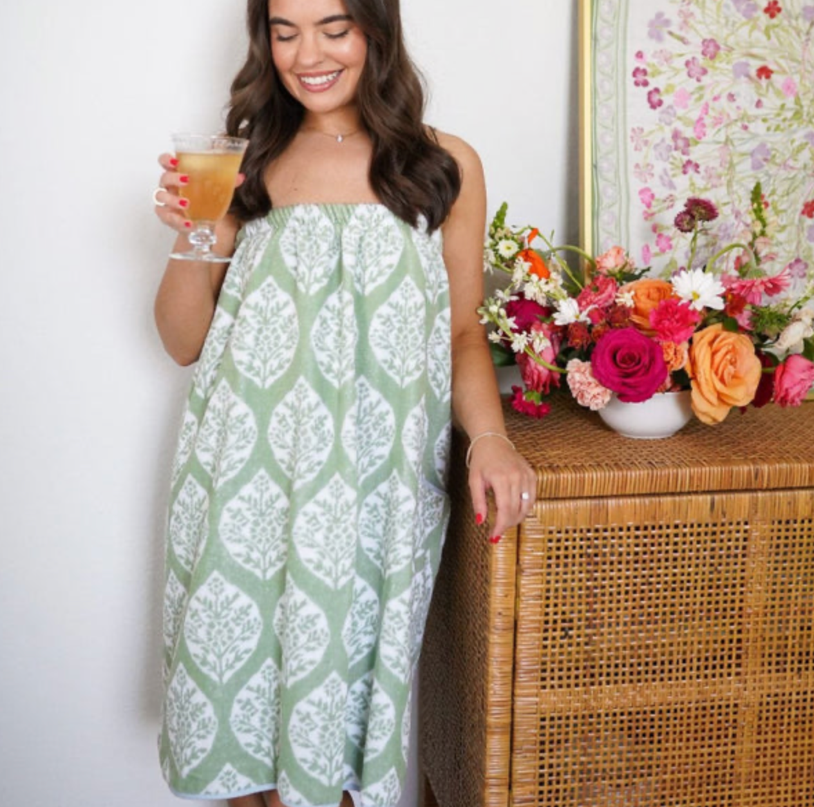 Towel Wrap- Ivy Block