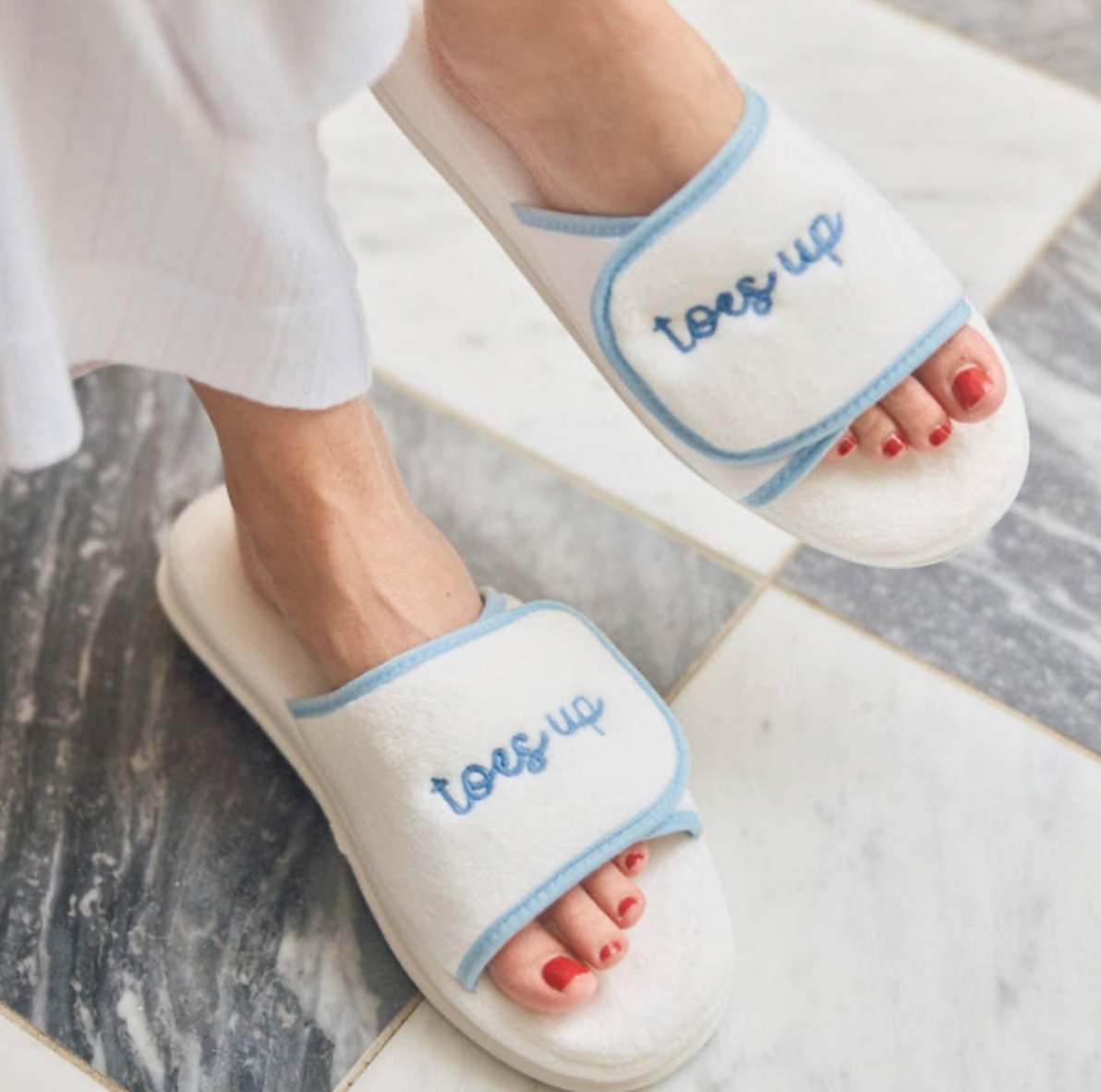 Adjustable Slippers- Blue