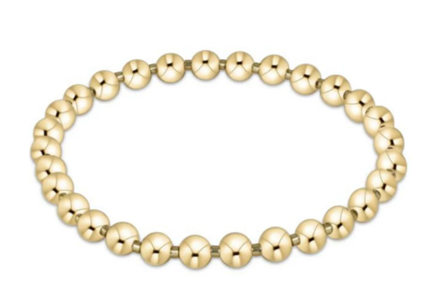 Enewton Gameday Hope Grateful 5mm Bead Bracelet - Gold Luster