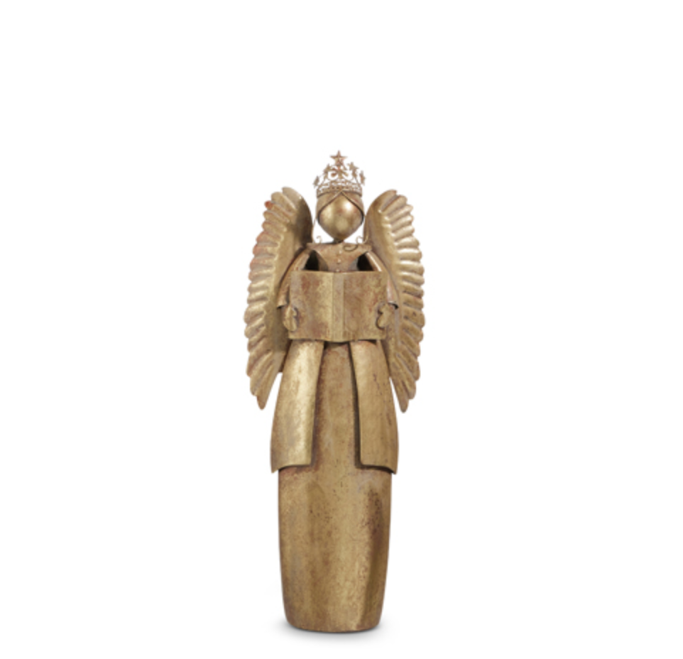 Antiqued Gold Angel - Small