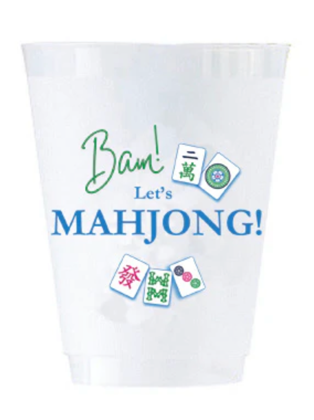 MAHJONG BAM! SHATTERPROOF CUPS | SET OF 8