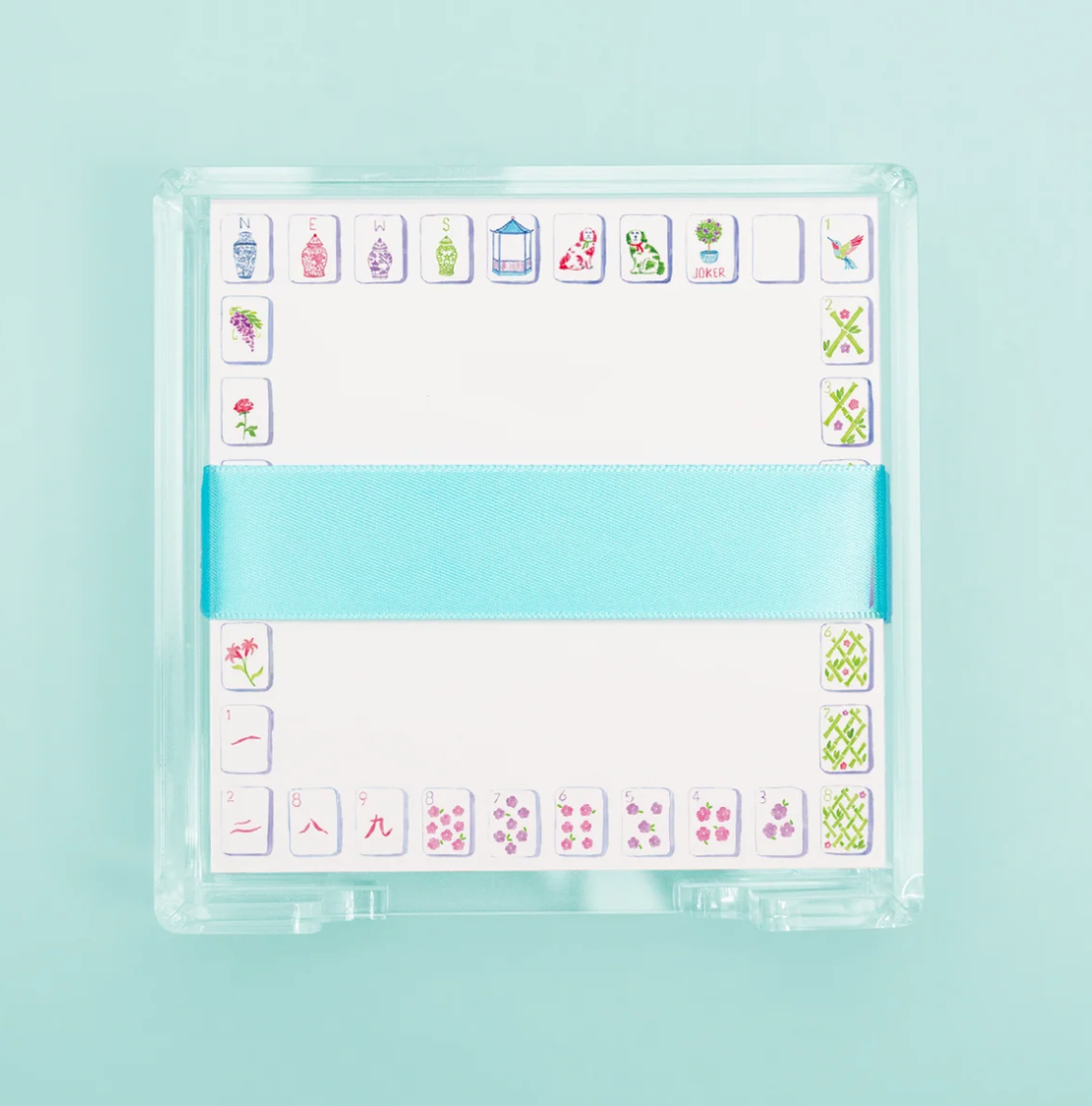 MAHJONG SQUARE DESK SET