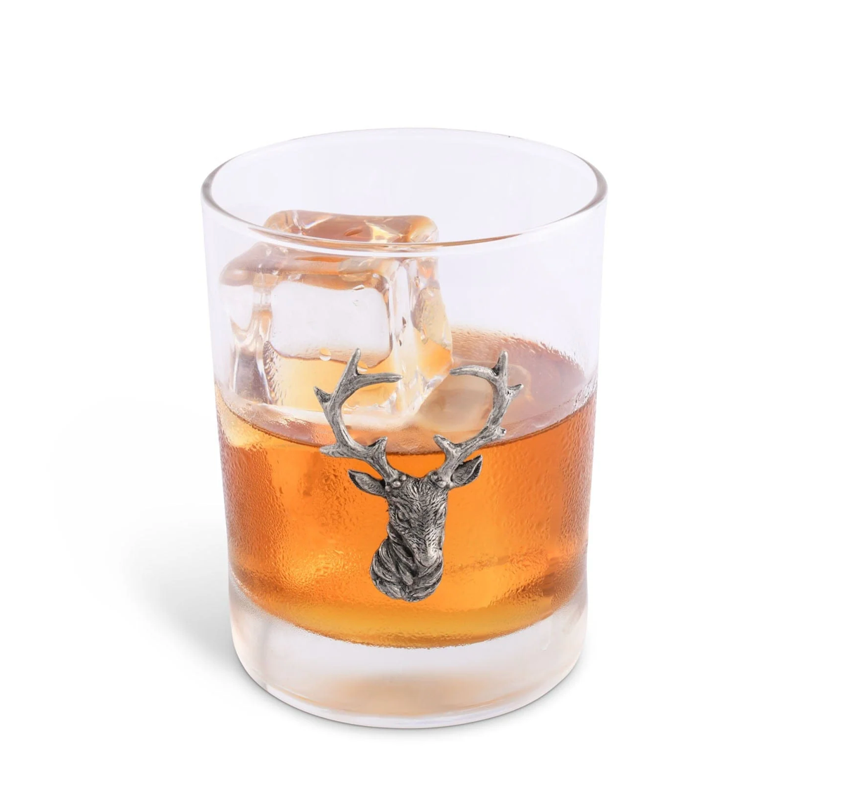ELK HEAD DOUBLE OLD FASHION BAR GLASS