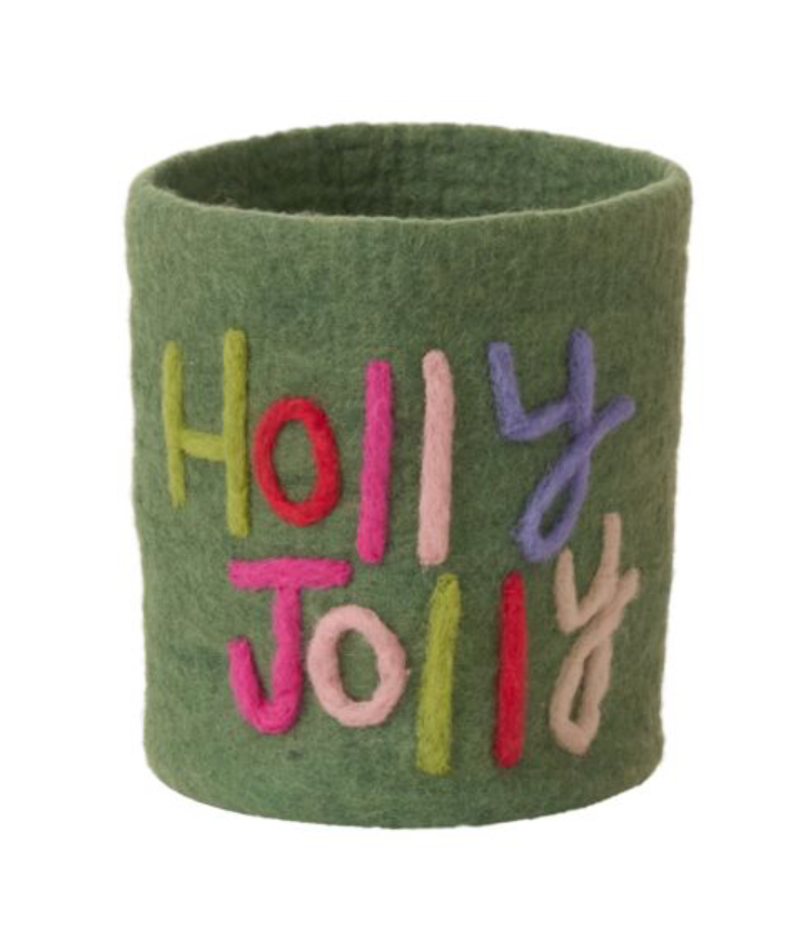 CHRISTMAS FELT POT COVER