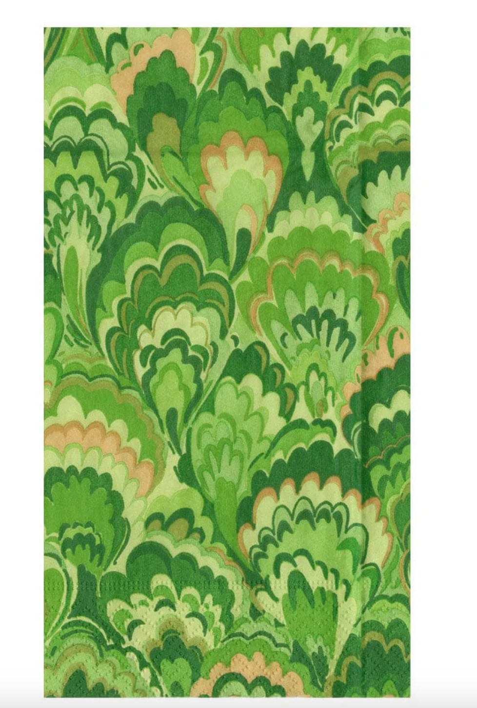 Marbled Ceramica Green Guest Towels