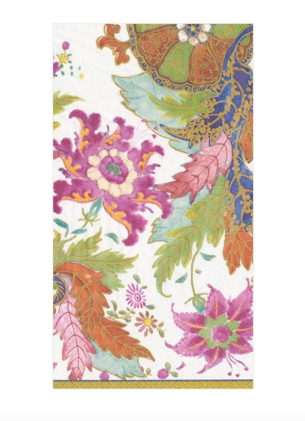 Tobacco Leaf Paper Guest Towel Napkins in Ivory