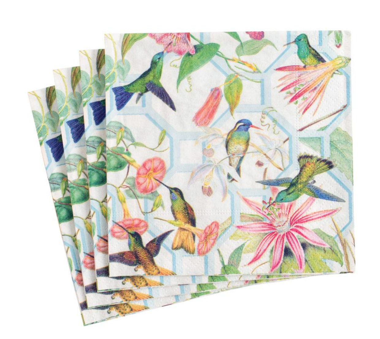 Hummingbird Trellis Paper Cocktail Napkins