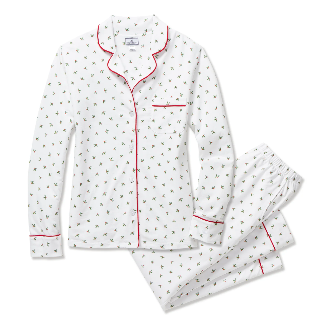Women's Pima Pajama Set in Mistletoe Moments