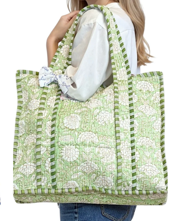 Jane Tote, Green Hydrangea
