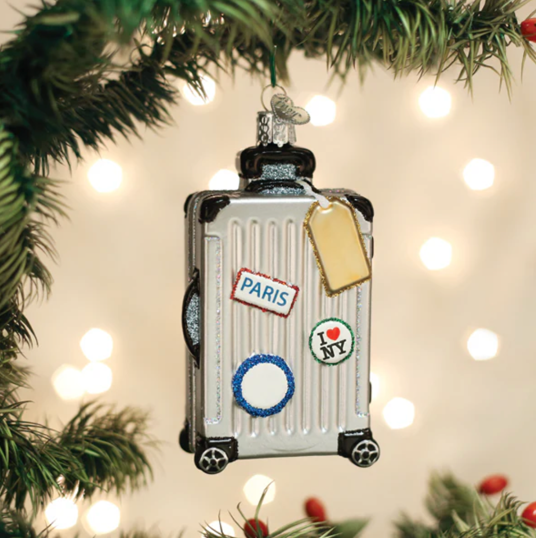 Rolling Suitcase Ornament