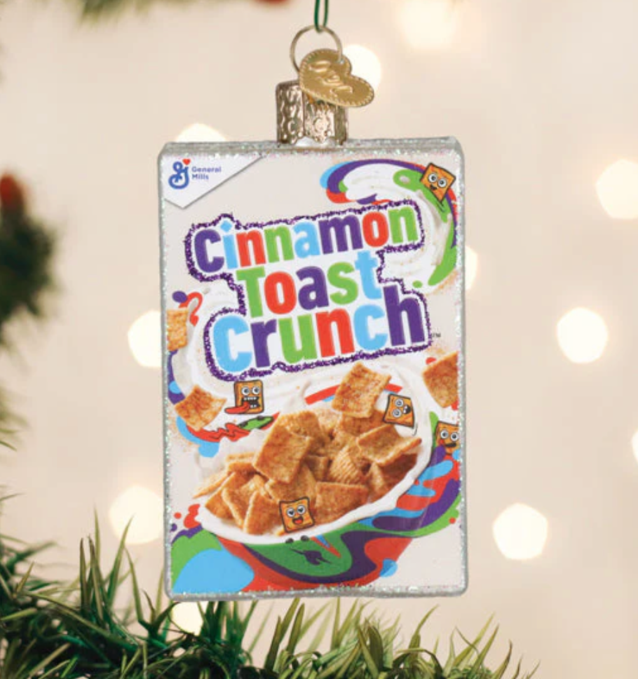 Cinnamon Toast Crunch Box Ornament