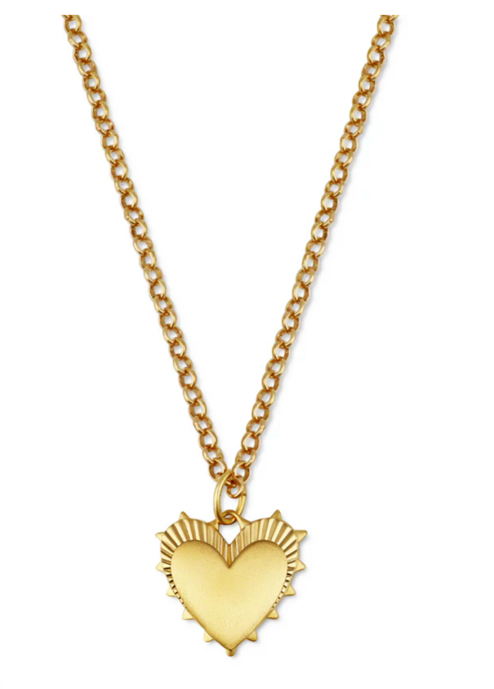 Small Heart of Gold Necklace - 18" Mini Belcher