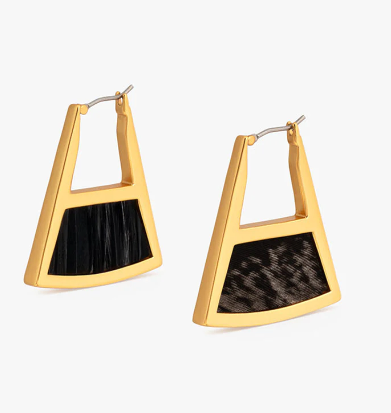 Emma Double Sided Triangle Hoop