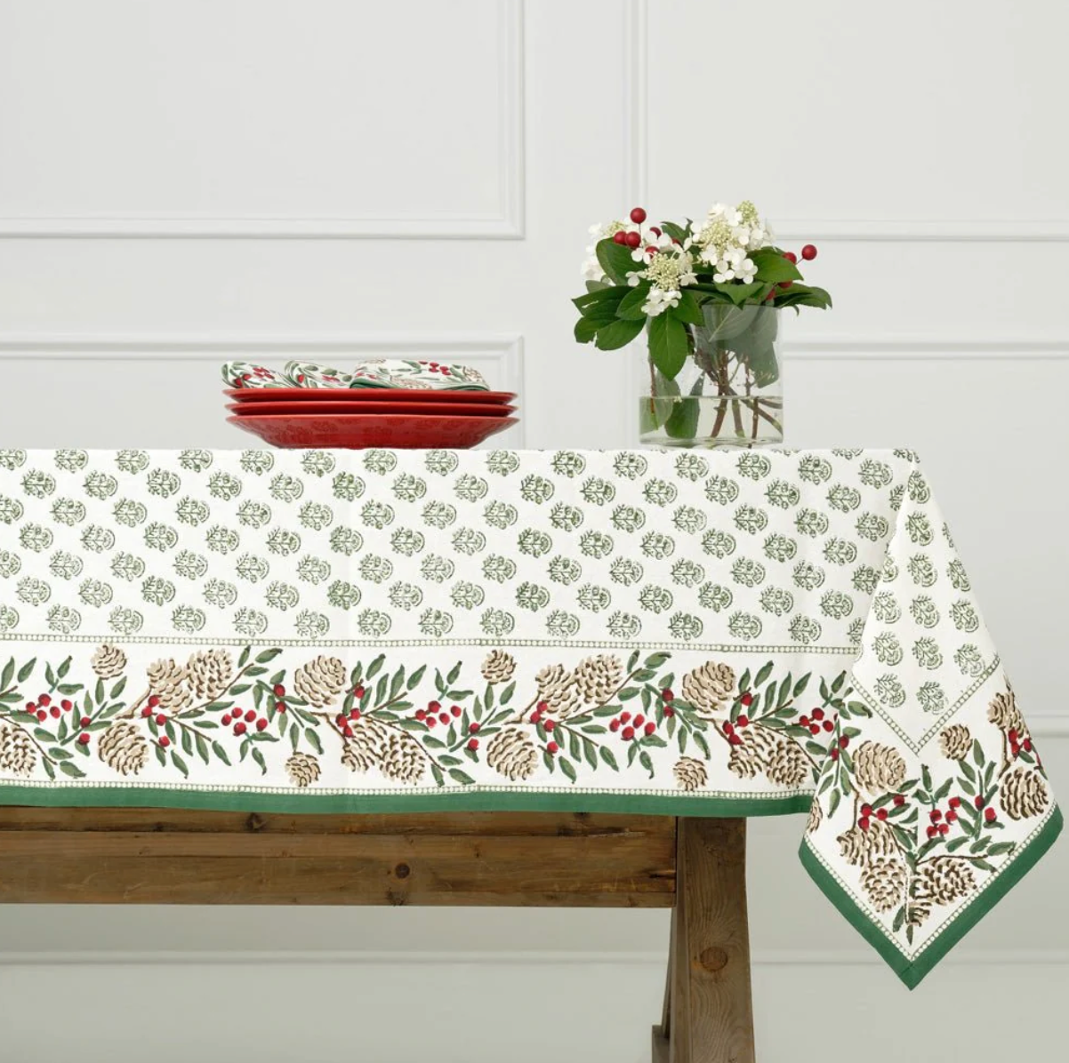 Christmas Garland Tablecloth