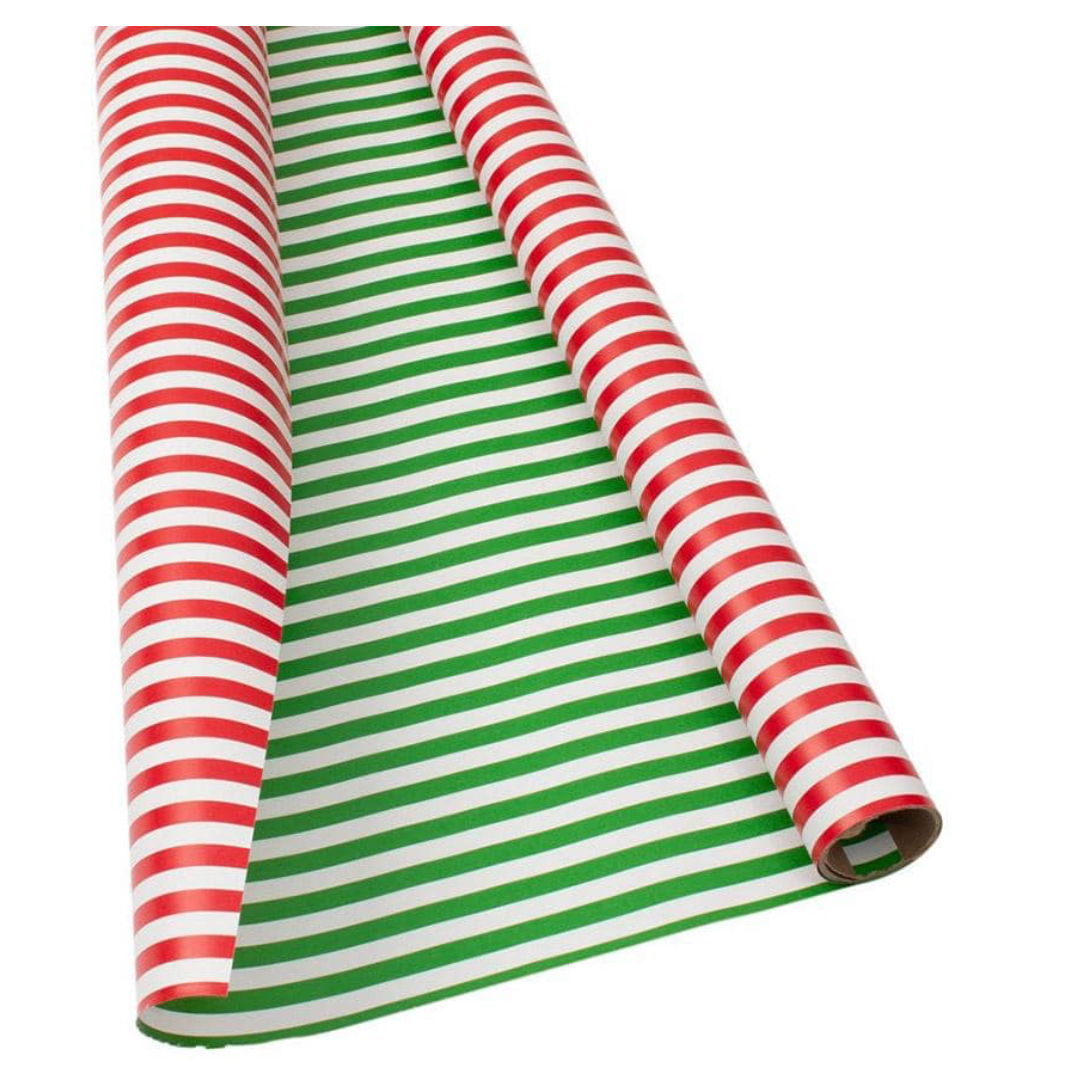 Club Stripe Reversible Gift Wrapping Paper