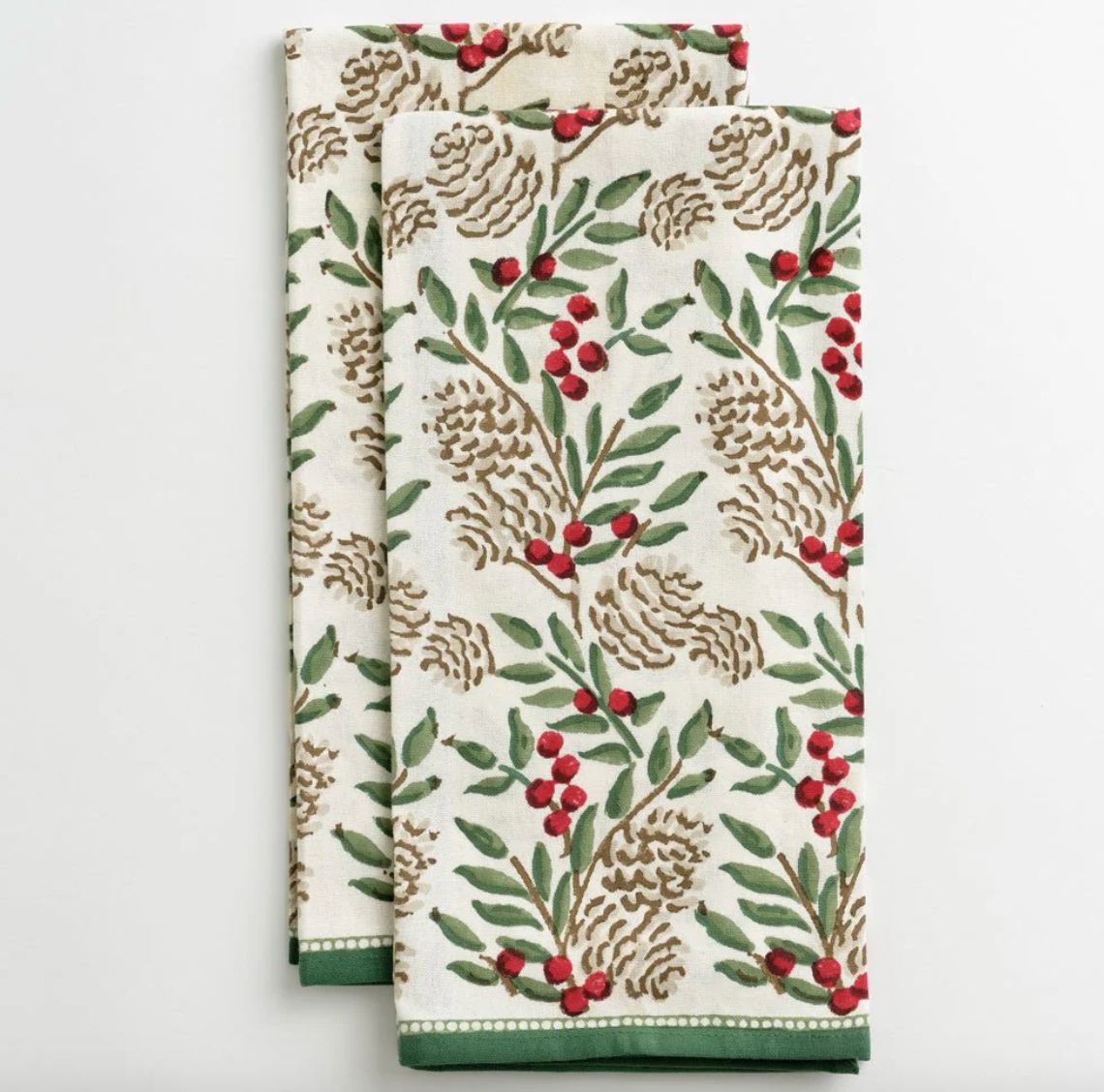 Pomegranate Tea Towel Christmas Garland