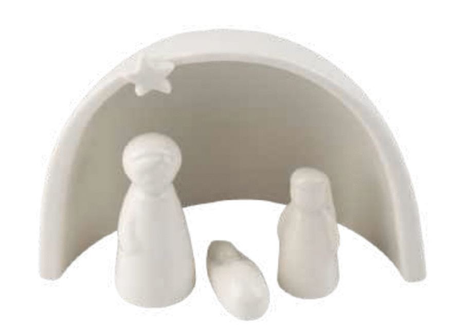 Porcelain Nativity table piece