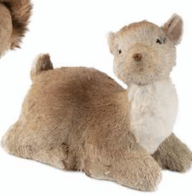 Grass covered fawn pieces