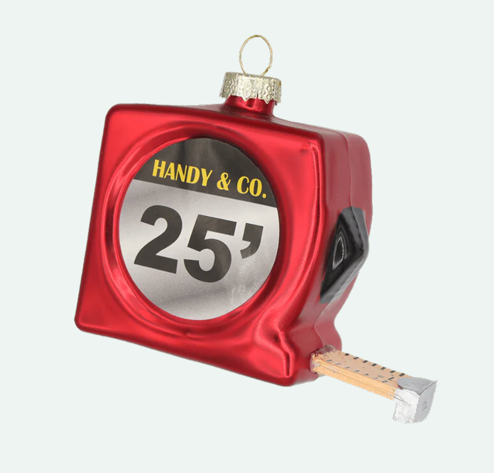 Red Tape Measure Ornament