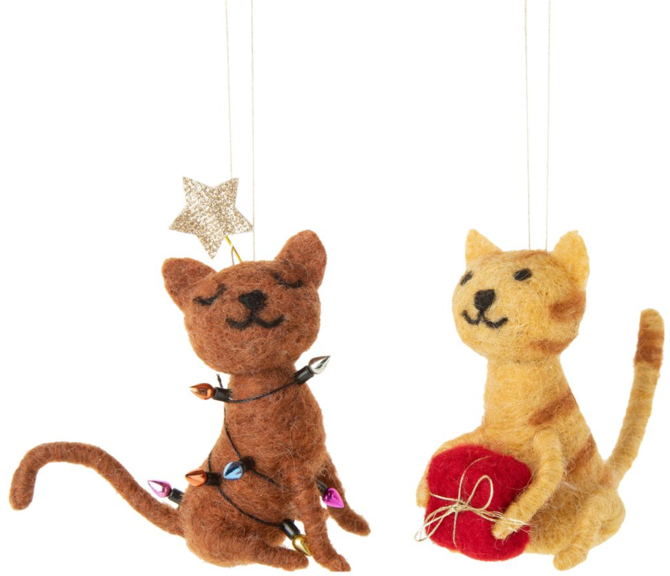 Christmas cat ornament
