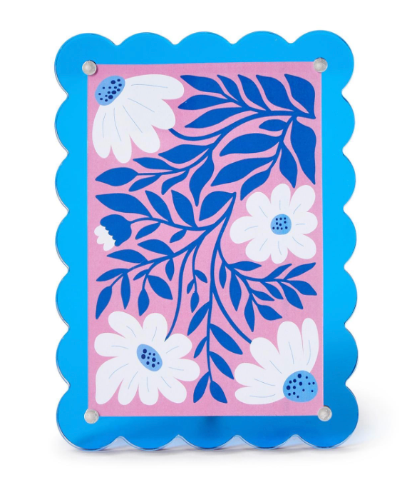 Color Pop 4x6 Scalloped Edge Acrylic Photo Frame