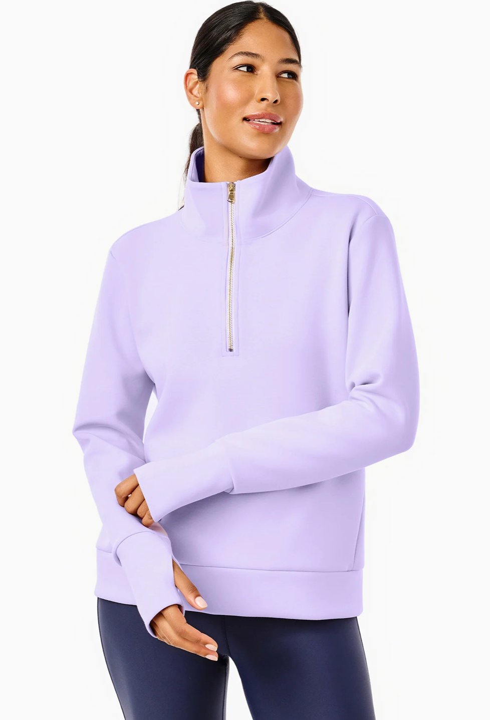 Soft Luxe Everyday Quarter Zip-LAVENDER