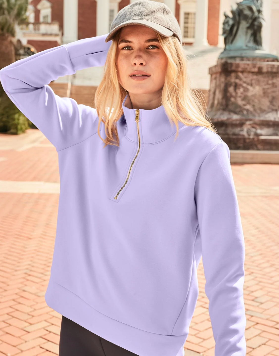 Soft Luxe Everyday Quarter Zip-LAVENDER