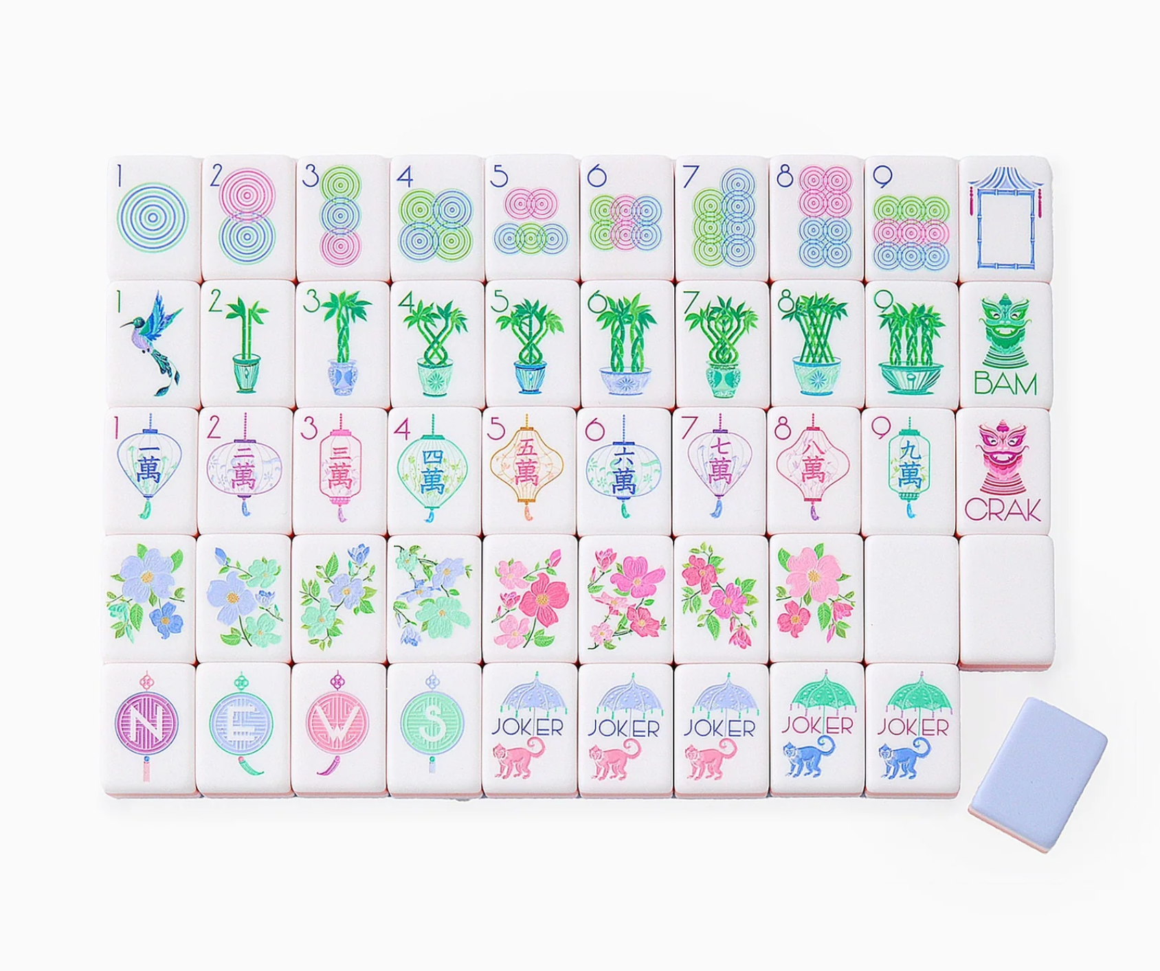 Luminaire Mahjong Tiles