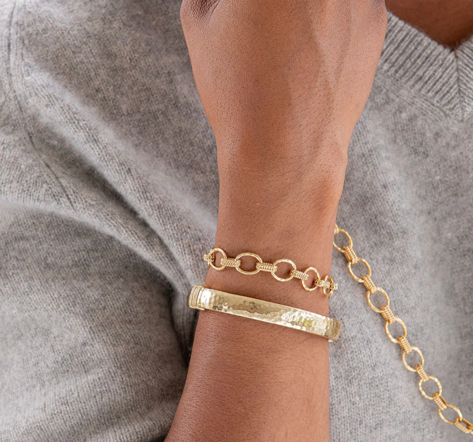 Cleopatra Small Link Bracelet- Gold