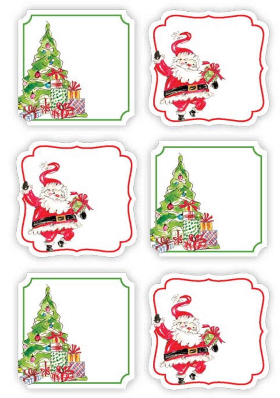 Christmas Tree with Gifts Die-Cut Sticker Sheet