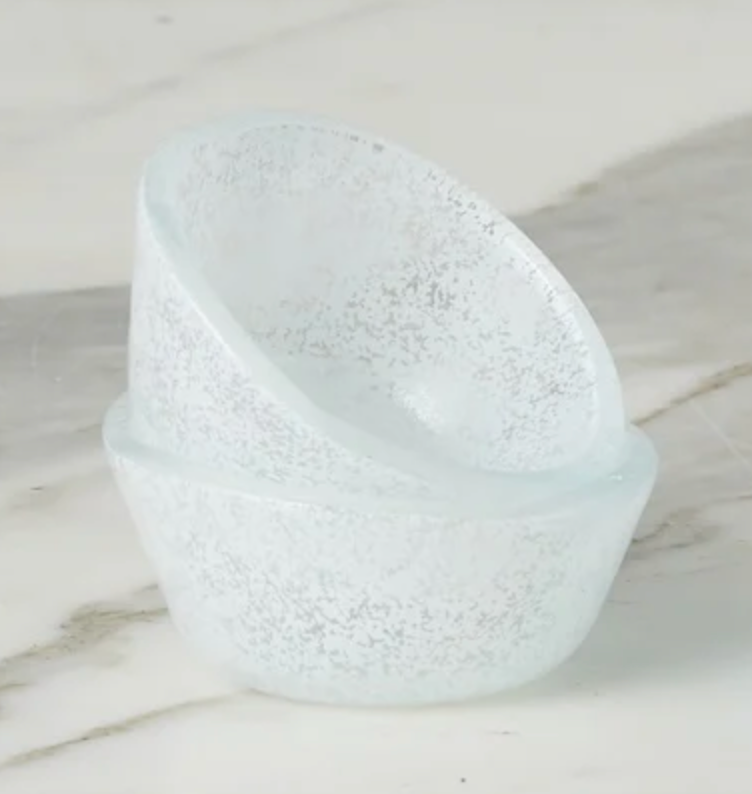 Glass Pinch Pots, Blue Tones