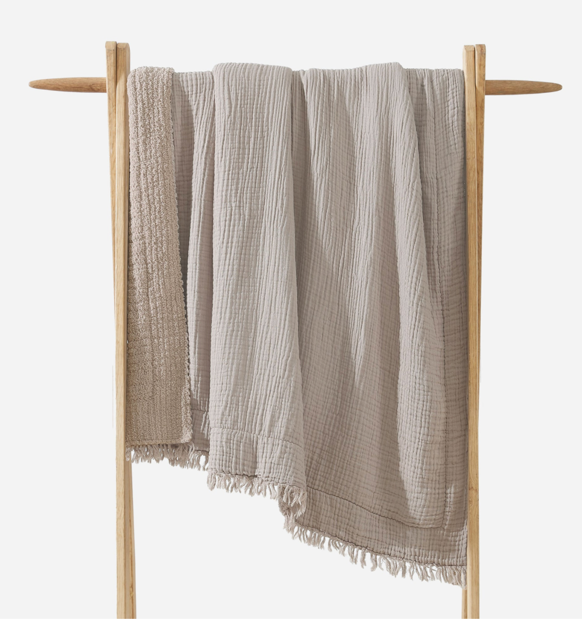Snug Muslin Throw - Taupe