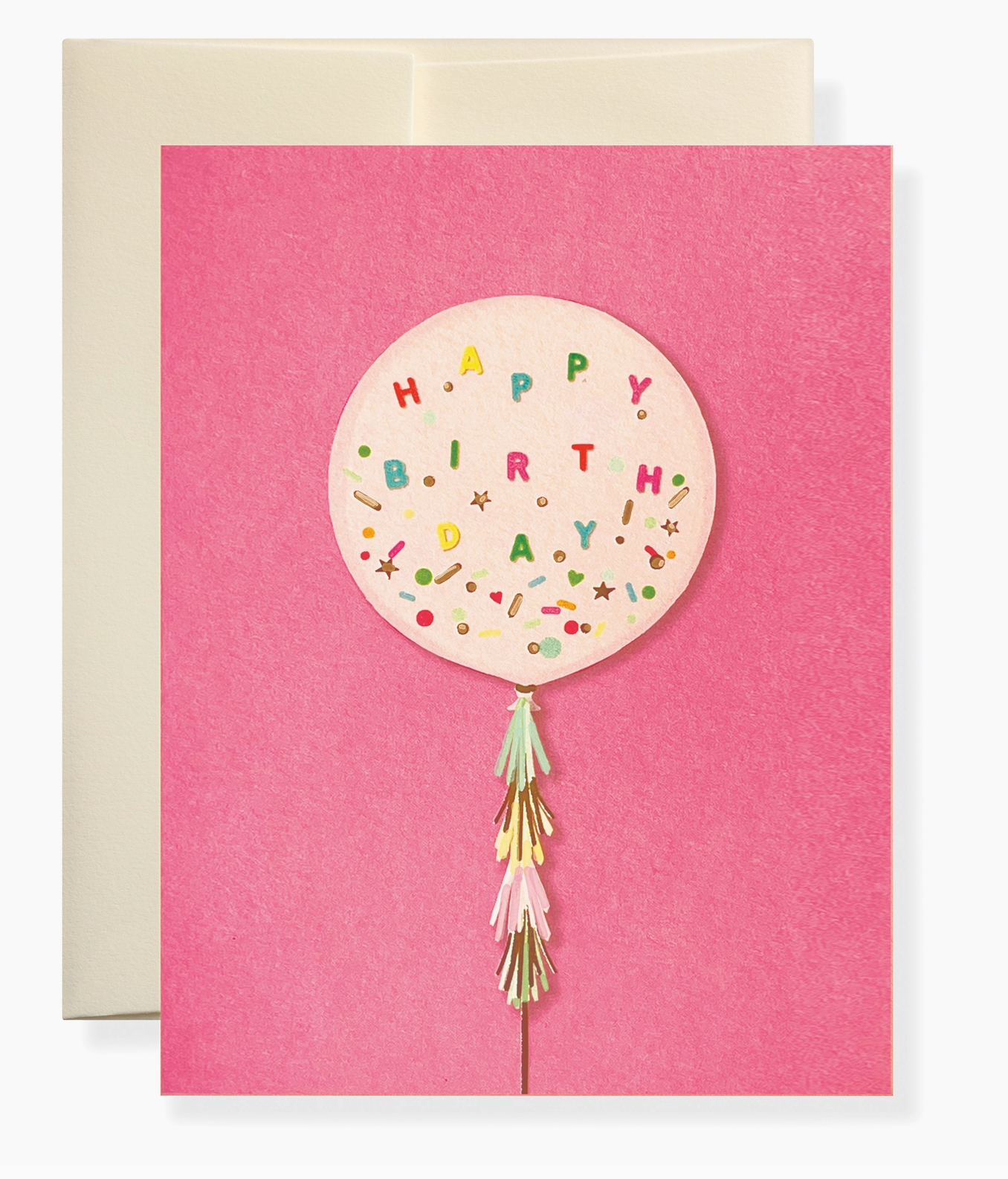 Pink Balloon Greeting Card