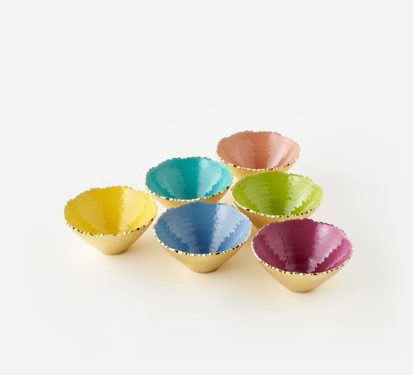 Colored Enamel / Gold Bowl