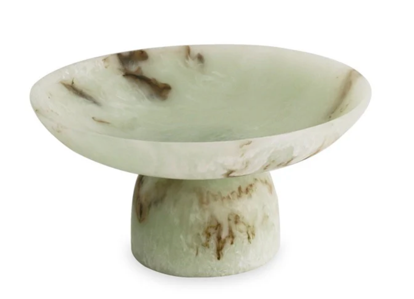 Resin Giada Medium Pedestal - Jade Swirl