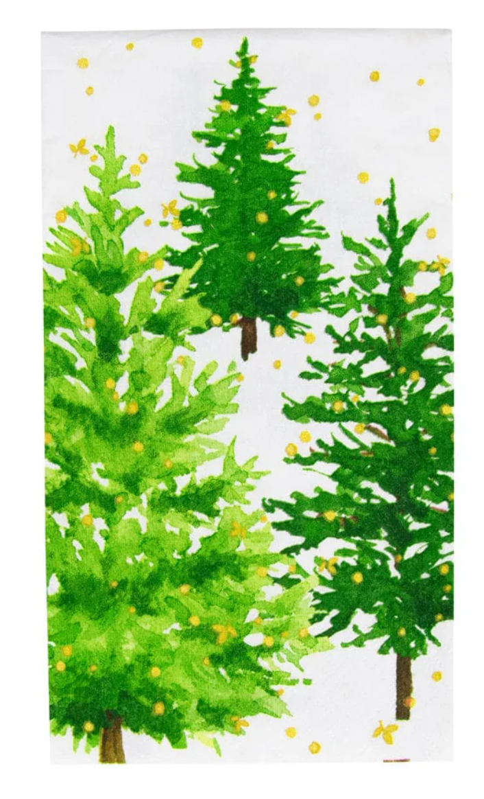 White Christmas Guest Towel Napkins