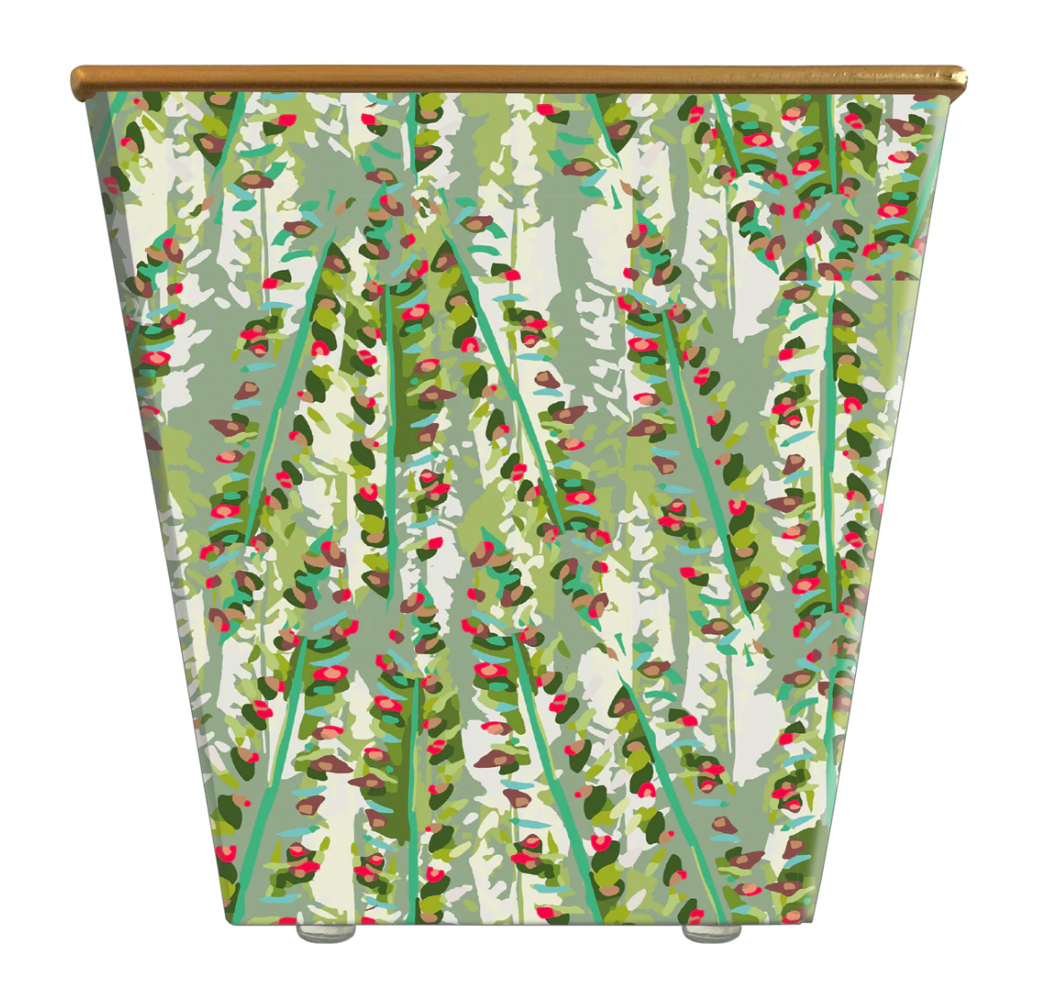 Robin Raymond Christmas Holly Green Container Only