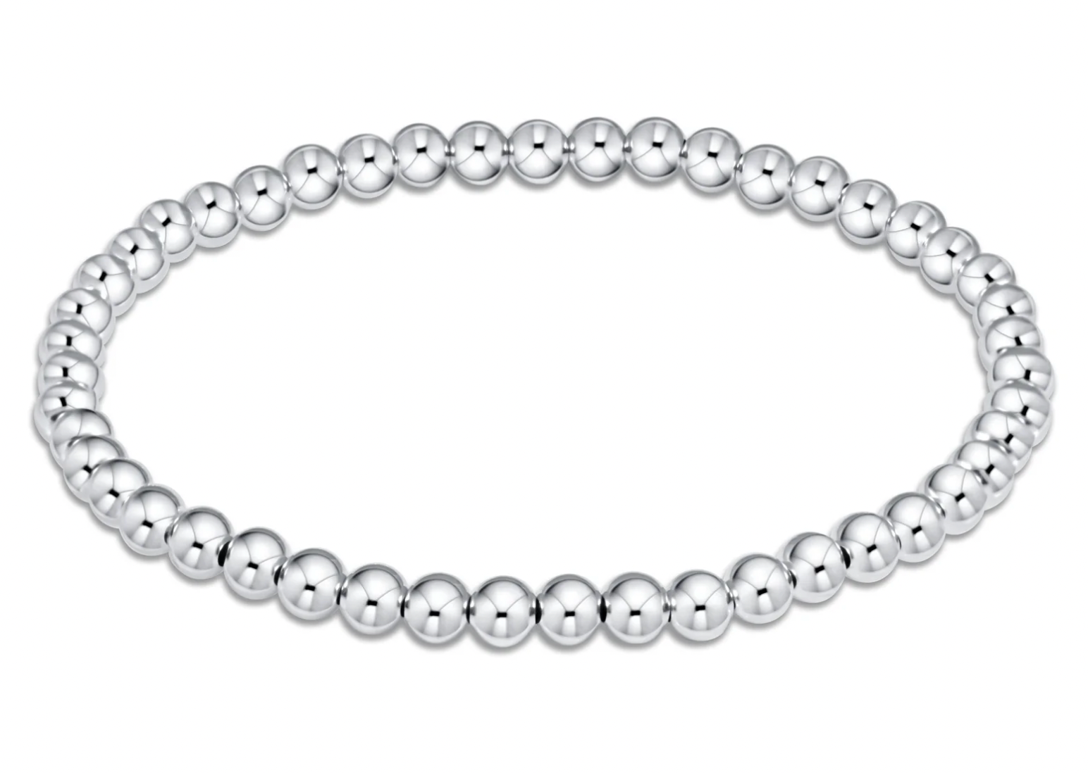 classic sterling 4mm bead bracelet