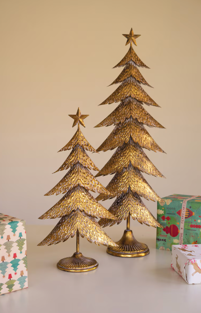 Antique Gold Christmas Trees