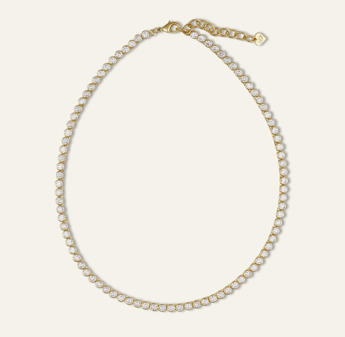 Bezel Tennis Necklace