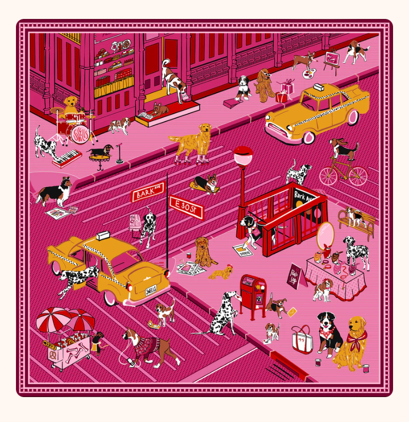 New York Dogs Scarf
