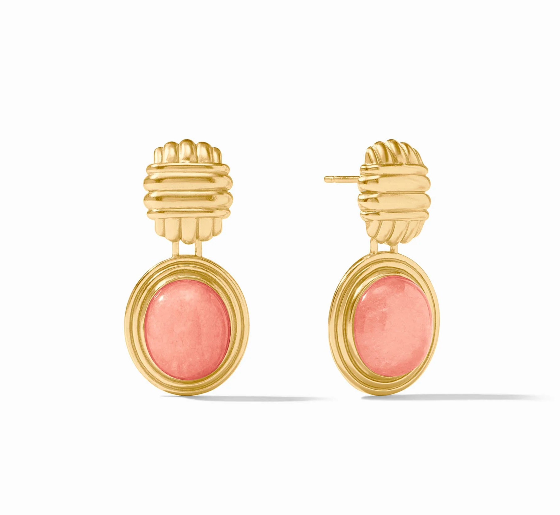 Portofino Stone Earring- Melon Jade