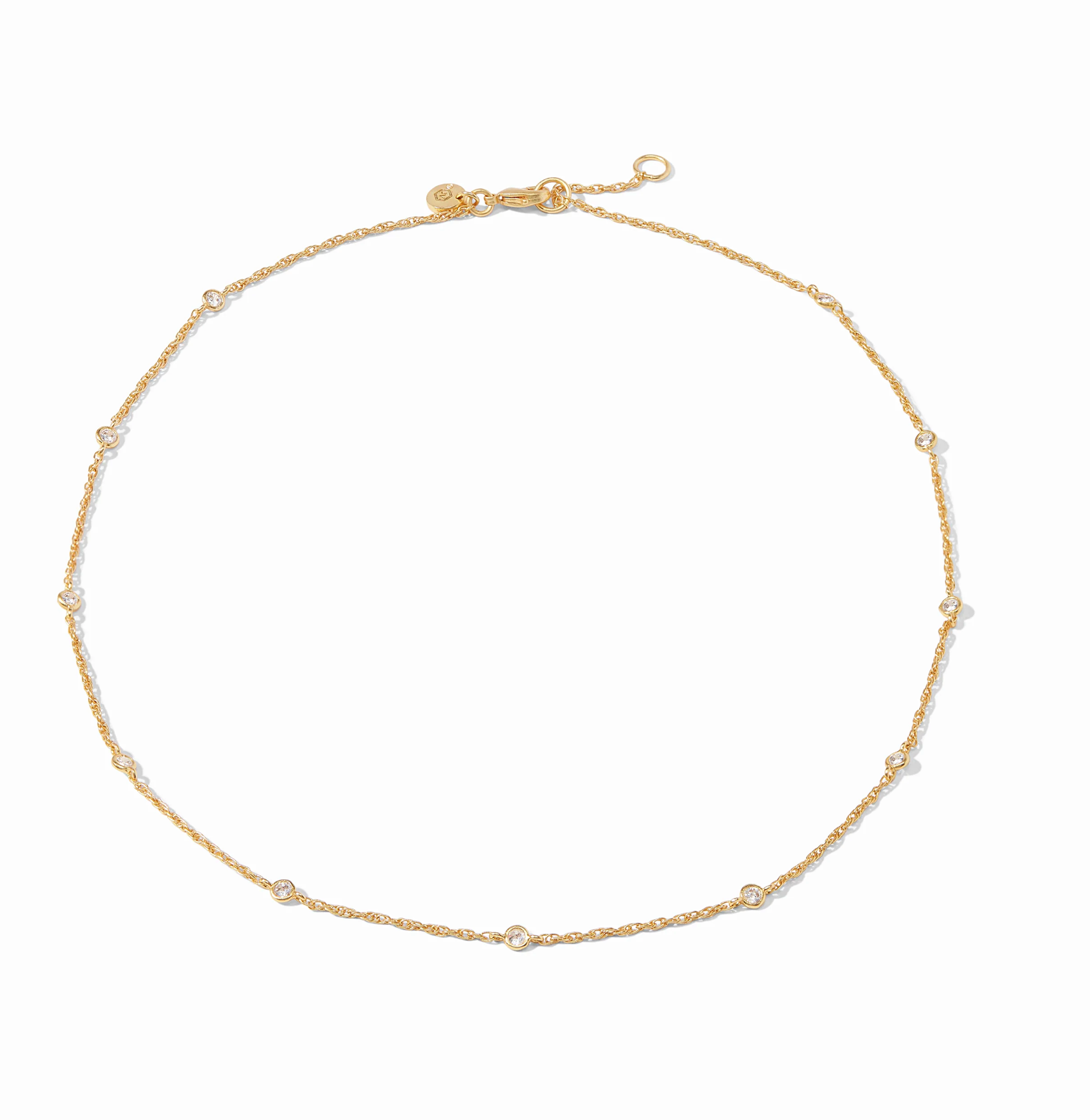 Celeste Delicate Station Necklace- Cubic Zirconia