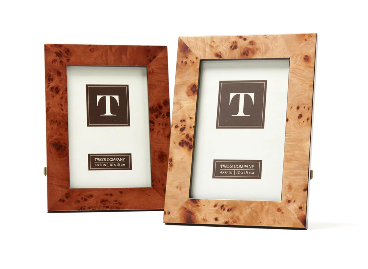 Burled Wood Frame 4x6
