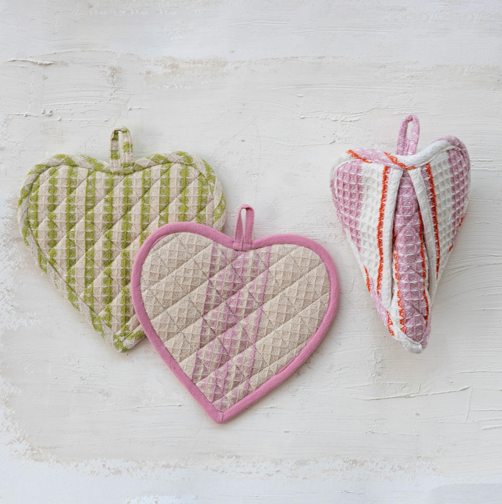 Cotton Quilted Waffle Weave Pot Holder