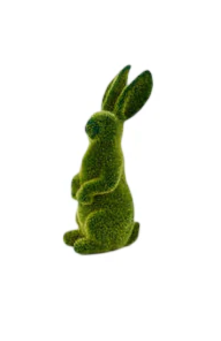 Green Flocked Bunny
