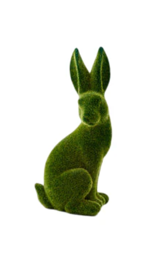 Green Flocked Bunny
