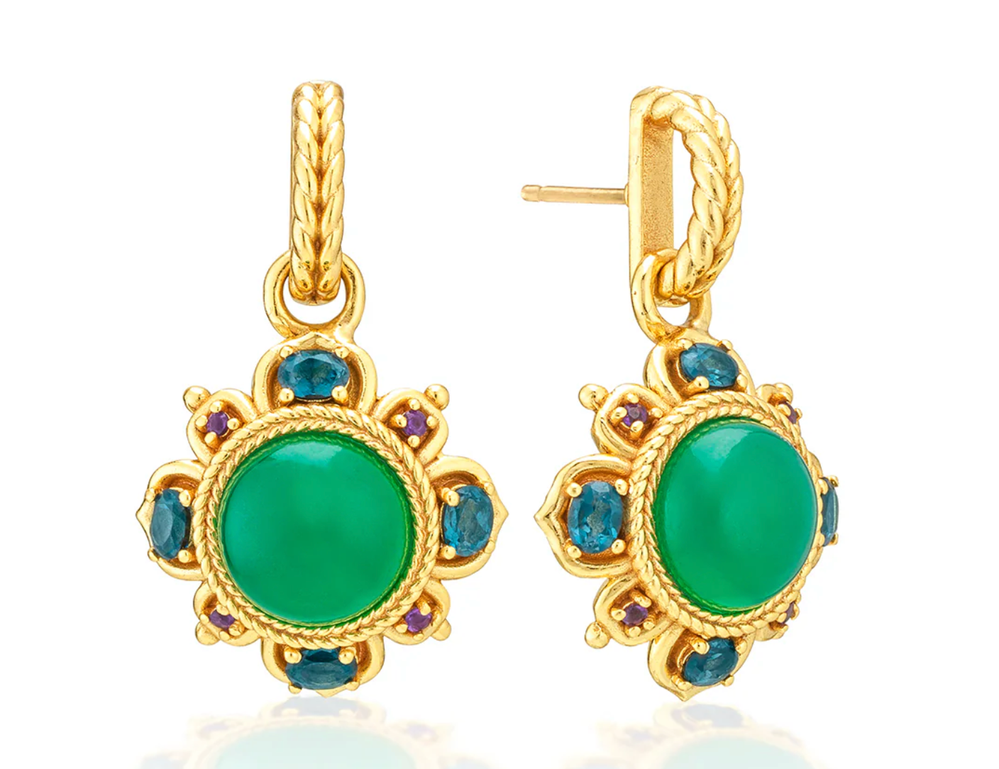 CONTESSA Post Drop Earrings - Multi