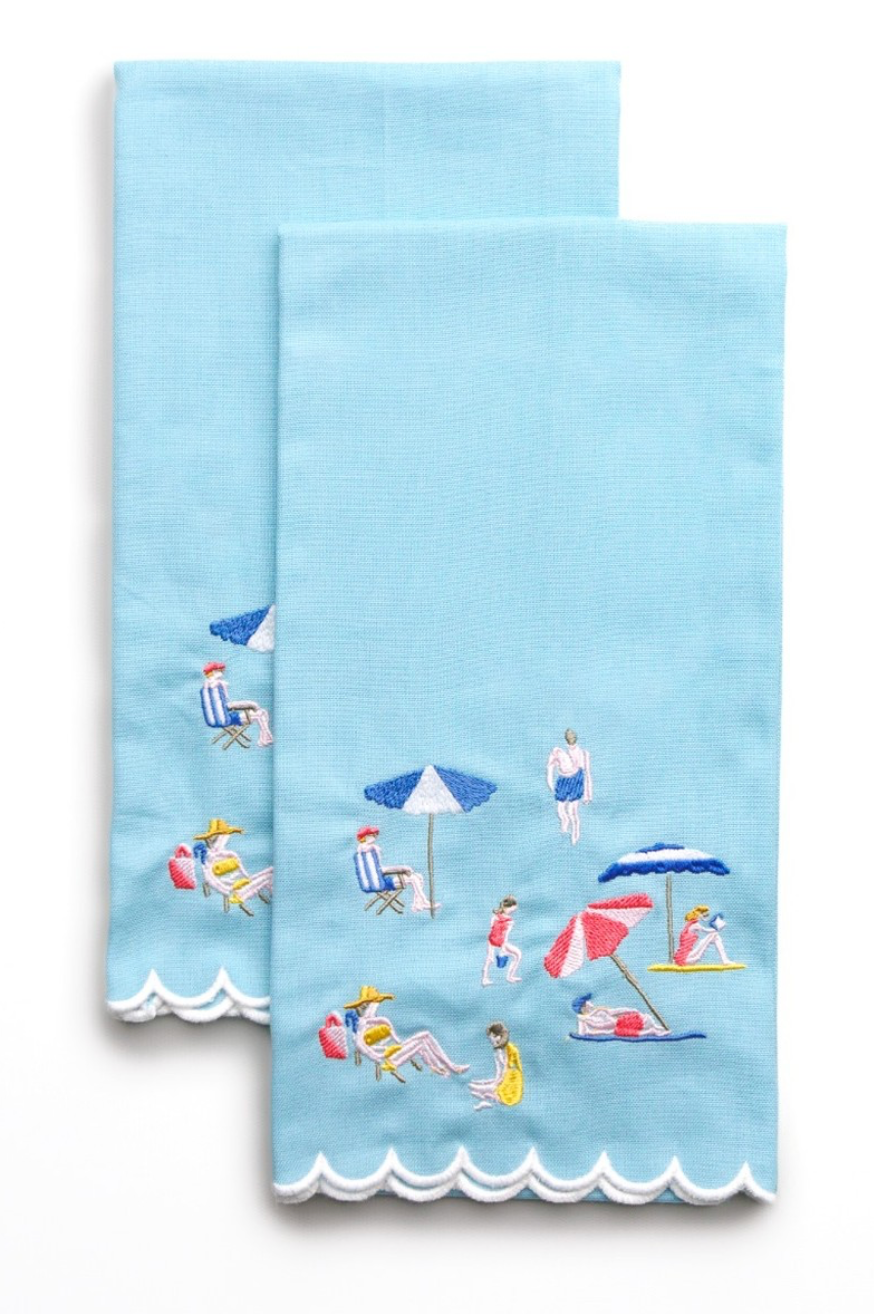 Day at the Beach Tea Towel