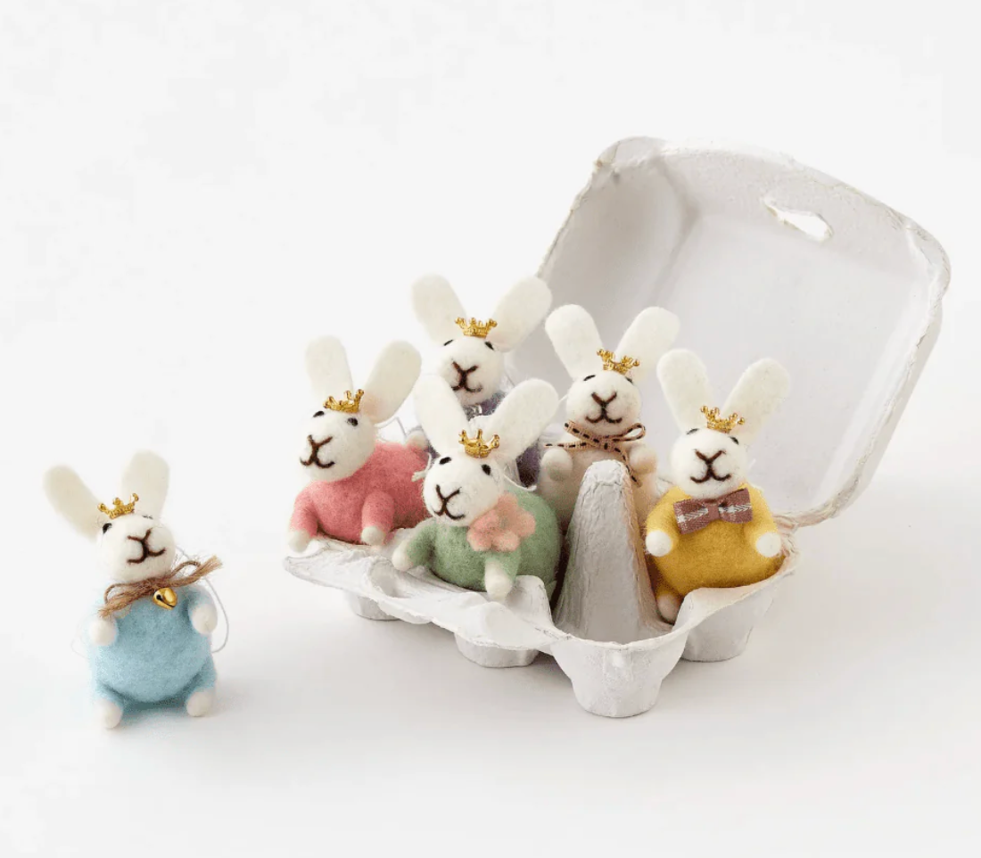 Bunnies in Egg Crate